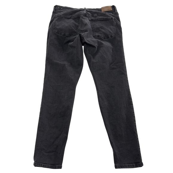 Madewell Jeans Womens 32 Black Lunar Wash 9 Inch High Rise Skinny Stretch H2227 - Picture 3 of 10